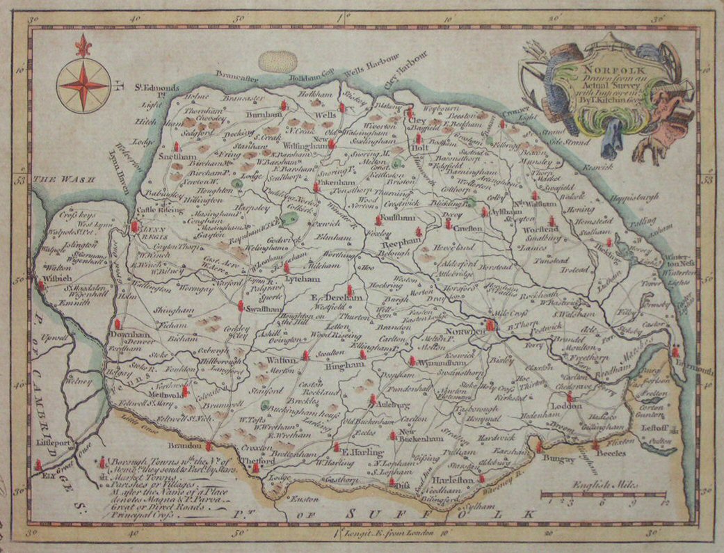 Map of Norfolk - Kitchin